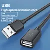 كابل امتداد USB USB 2.0 كابل تمديد الذكور إلى كابل بيانات الإناث مناسب للكباش التلفزيوني التلفزيوني.