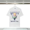 Casabalca T-shirt Herr Dam Designer T-shirts Casa ny stil tennisklubb T-shirts Andas Casual Kort ärm US Storlek S-XXL