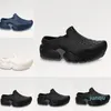Sandaler tofflor överdimensionerade slip-on eva ultralätt gummiplattform yttersula vattentät glid slitage resistenta strandskor