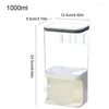 Storage Bottles Dry Food Dispenser Rice Cereal Container Wall Mounted Bucket Grain Sealed Box Household Kitchen Accessories