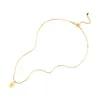 Collier ras du cou coréen pour femmes, bijoux accessoires de corps, pendentif porte-bonheur numéro 7 en or pour femmes