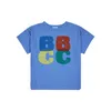 Футболки Bobo Childrens Tshirt 2023 Весеннее лето младшие мальчики и девочки повседневное мультфильм с коротким рукавом топ 111y 230412