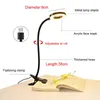 Desk Lamps Clip-on Desk Lamp USB Table Lamp Eye Protection LED Table Light Bendable Flexible Reading Work Lamp Nail Face Beauty Refill Lamp P230412