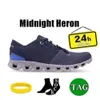 Running Shoes Cloud Heather Glacier White Black Alloy Red Midnight Heron Ivory Frame Trainers for Mens Womens Mesh Platform Sneakers Outdoor Runner