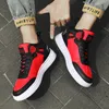 Klänningskor Autumn High Top Men Sneakers Breattable Sneaker Man Platform Shoes Tennis Vulcanized Shoes Colorful Leather Casual Shoes 230412