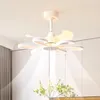 Lámparas de techo Led decorativas para el hogar, lámpara de araña para dormitorio con ventiladores de luz y Control