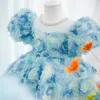 Robes de fille Design robes d'enfants pour filles vêtements enfants vêtements fleur princesse Costume robe de soirée pour bébé fille 2-10Y 231110