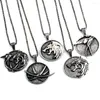 Colares de pingentes de colar de medalhão de lobo vintage vintage para homens de metal fãs de cadeia de swallow fãs de jóias de cosplay