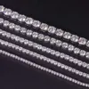 Passa il tester del diamante 2MM 3MM 4MM 5MM 6.5MM Collana in argento 925 ghiacciato Collana con diamanti VVS Catena da tennis Moissanite