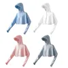 Kurtki damskie damskie letnie krem ​​z blachy zamek błyskawiczny maska ​​z kapturem na bluzę z kapturem Down z długim rękawem Krótki sweter plon top 230412