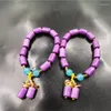 Strand Boutique Purple Mica Tube Beads Bracelet Women’s