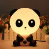 Lampen tinten LED Nieuwheid Nachtlicht Cartoon Panda Dog Bear Tafel Kinderen Room Bedide Vakantie Geschenk Slaapkamer Decor 230411