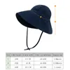 CAPS HATS BALL Big Brim Baby Sun Summer Spring Kids Hucket For Girls Boys Cotton Linne Barn Cap Beach Travel 2M 4Y 230412