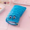 Cute Caterpillars Monster Zipper Pencil Bag Creative Student Large -capacity Papeterie Box ss0412