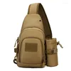 Hüfttaschen Taktische Brusttasche Männer Canvas Sling Militärreisen Wandern Reitschulter Wasserkocher Hohe Qualiyt Wasserdichte Messenger Pack