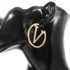 Vente Boucles d'oreilles design lettres de marque en or 18k femmes boucles d'oreilles de luxe