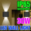 Duvar lambaları IP65 Su geçirmez Modern Işık LED 30W Yaşam Ev AC85-265V armatür dekor ışıkları açık aydınlatma bahçe lambası