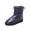 Vinterdesignerskor värmer snöstövlar Cashmere Eiderdown Women loafers Luxury Pashm Casual Waterproof Comfort Chunky Designer Shoes YG53-7136