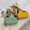 Tasarımcı Enstantane Çanta Çok Modin Çanta Çanta Çanta Çantası Kamera Kadın Moda Kravat Boya Glitter Strap Lüks Deri Çift Zip Renk Eşleştirme Çanta Cüzdan