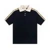 Mens Polos Homens Camisa Designer Polo Man Tees Verão de Alta Qualidade Manga Curta Moda Algodão Respirável Suor Absorvente Moletom S-5X