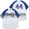 Vintage Baseball Jersey 3 Dale Murphy 8 Javy Lopez 44 Hank Aaron 47 Tom Glavine White Grey Retro Jersey