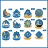 Party Favor Eid Ramadan Decoration 2023 Mubarak Banners Mosques Spiral Pendant For Home Supplies