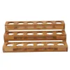 Bamboe 18 Gaten Essentiële Olie Display Houten Stand Rack Parfum Nagellak Opbergvak Aromatherapie Organizer C01163439