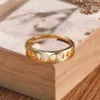 anillo de hombres de oro esterlina real