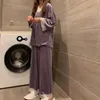 Kobietowa odzież snu Women Velvet Pajama Ogółe rozmiar szerokie długi rękaw bieliznę domową żeńska kobieta ropa mujer miękki wygodny pijama koronkowy Pyjamawome