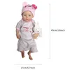 Dolls 45 cm Girl Meadow Målad med målade Bebe Reborn de Silicone Full Body Silicone Reborn Doll Kit Corpo de Silicone Inteiro 231110