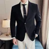 Abiti da uomo di alta qualità da lavoro abiti formali blazer giacche per uomo abbigliamento 2023 due bottoni slim fit abito da sposa cappotti casual maschili