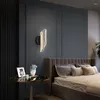 ウォールランプモダンなスタイルLED六角形のベッドルーム装飾ライト装飾スイングアームライトブルー