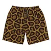 Men's Shorts Leopard Print Quick Dry Swimming For Men Swimwear Swimsuit Swim Trunk Bathing Beach Wear