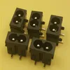 100 peças plugue macho preto iec320 c8 conector de tomada de energia ac 250v 25a ângulo reto rpeki