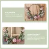 Decorative Flowers Artificial Garland Outdoor Spring Decorations Wreath Pendant Creative Festival Window Plastic Home Wedding Christmas