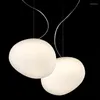 Hängslampor Italien Foscarini Gregg Suspension Lamp Studio Kitchen Luster Indoor Home White Bubble Glass Lights fixtures