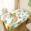 Housses de chaise couverture de salle à manger moderne fleurs de tournesol cornes plumes feuilles chaises de table à la maison pour nappe de cuisine
