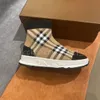 Çocuk Çorap Ayakkabı Klasik Sneakers Kırmızı Ekose Streç Kumaş Çizmeler Kız Erkek Yüksek Kalite için Rahat Ayakkabılar