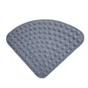 Bath Mats 54x54 Cm Cushion Els Sector Shape Suction Cup Pebbles Surface Anti-slip PVC Bathroom Shower Mat Home Toilet Corner Easy Clean