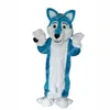 Gorąca sprzedaż Blue Dog Mascot Costume Halloween Cartoon Charact Outfit Suit Suit Cass Outdoor Party Unisex Reklamy Reklamy Ubrania reklamowe