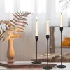 3Pcs Popular Metal Candle Holders Romantic Candlelight Dinner Candlestick For Holiday Valentine's Day Wedding Table Decoratioin