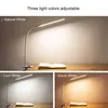 Schreibtischlampen LED 360 Klappklemme Schreibtischlampe Augenschutz Wiederaufladbare Tischlampe Ansteckleuchte Für Bett Lesen Arbeiten Und Computer P230412