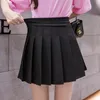 Юбки корейская мода Женщины с высокой талией Плиссированные летние Фалдас Случайный каваи а-линия пледа в стиль колледжа для девочек мини-короткие юбки 230412