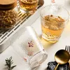 Verres à vin japonais Sakura tasse en verre petit déjeuner Mlik café boisson froide jus tasses résistant à la chaleur ménage clair accessoire de cuisine