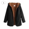 Women's Wool & Blends Winter Fashion Women Hooded Cardigan Open Front Long Sleeve Fluffy Fleece Coat Solid Warm Outerwear Sweater CoatWomen'