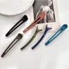 Grande fermaglio per capelli smerigliato, clip in plastica cava a becco d'anatra, mollette, forcine opache, strumenti per lo styling delle donne, accessori per capelli