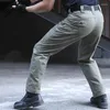 Pantaloni da uomo tattici impermeabili cargo da combattimento SWAT esercito attivo militare da lavoro pantaloni lunghi multitasche casual in cotone da uomo