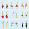 Stud Earrings Women's Fine Cute Dangle Korean Teen Fashion Unusual Creative Animal Plant Drop Earring Female Personalized Accessories