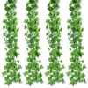 12 pièces 2M lierre artificiel feuille verte guirlande plantes vigne faux feuillage décor à la maison en plastique rotin chaîne décoration murale artificielle Pant1260A