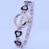 Wristwatches 10pcs/Lot Casual Watch Mixed Bulk Heart Design Lady Women Alloy Strap Crystal Quartz Fashion Wristwatch Bracelet Watches